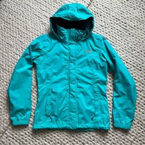 The North Face Aqua and Blue windbreaker | small